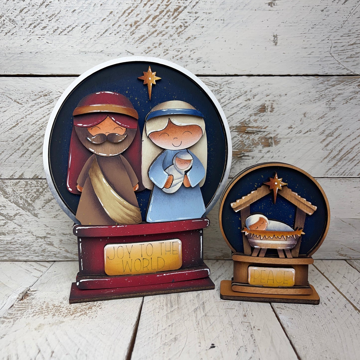 Sagoma nativita per Snow globe intercambiabile Out of the Wood