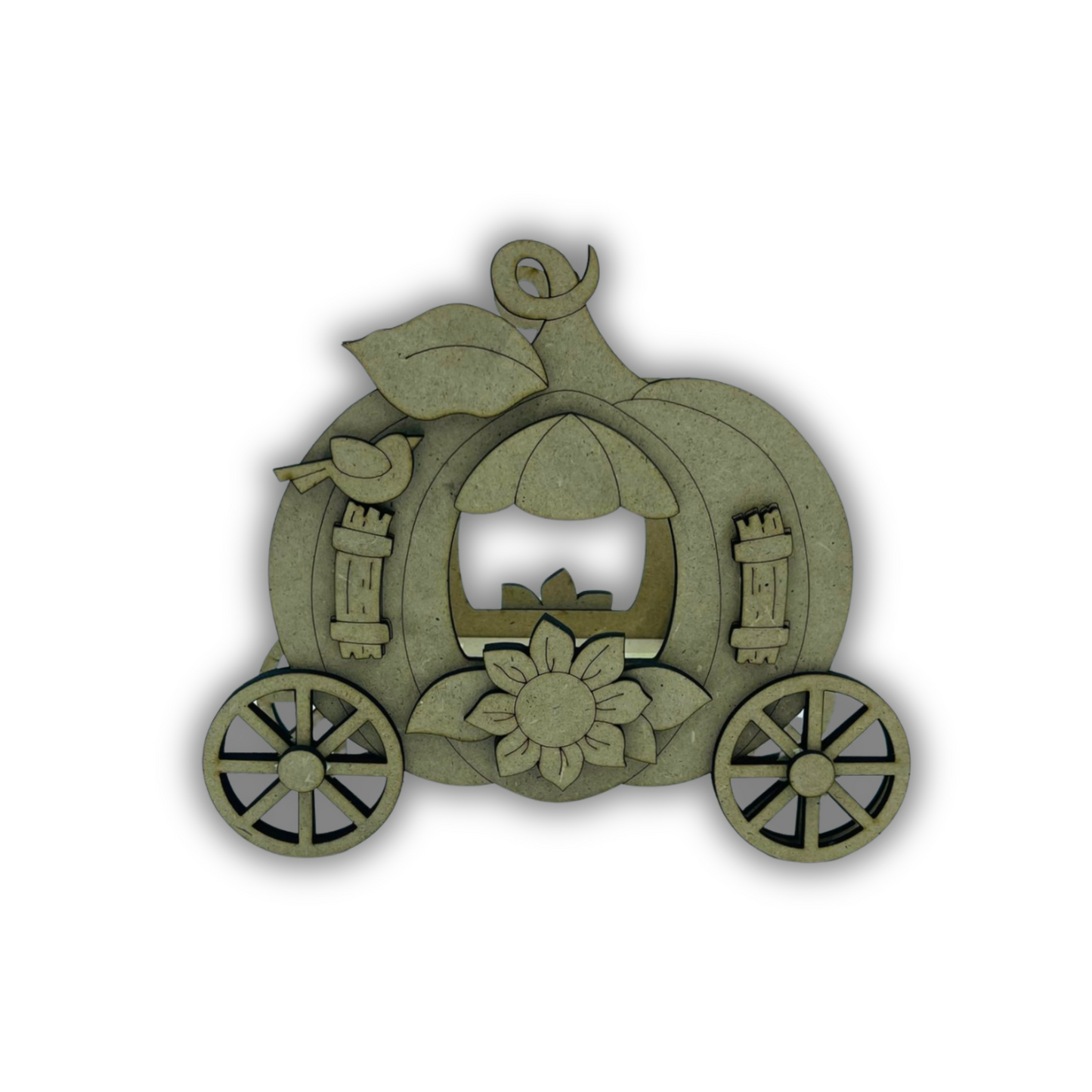 Pumking carriage tea light Out of the Wood