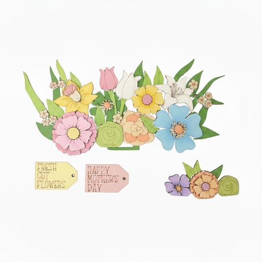 Pannello intercambiabile con fiori misti Out of the Wood