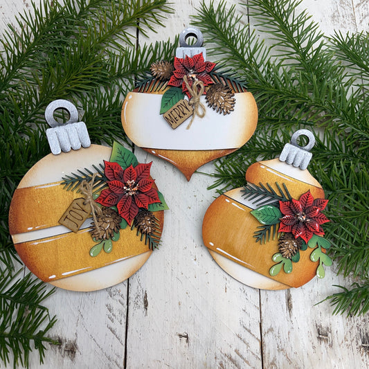 Kit Christmas ball ornament Out of the Wood