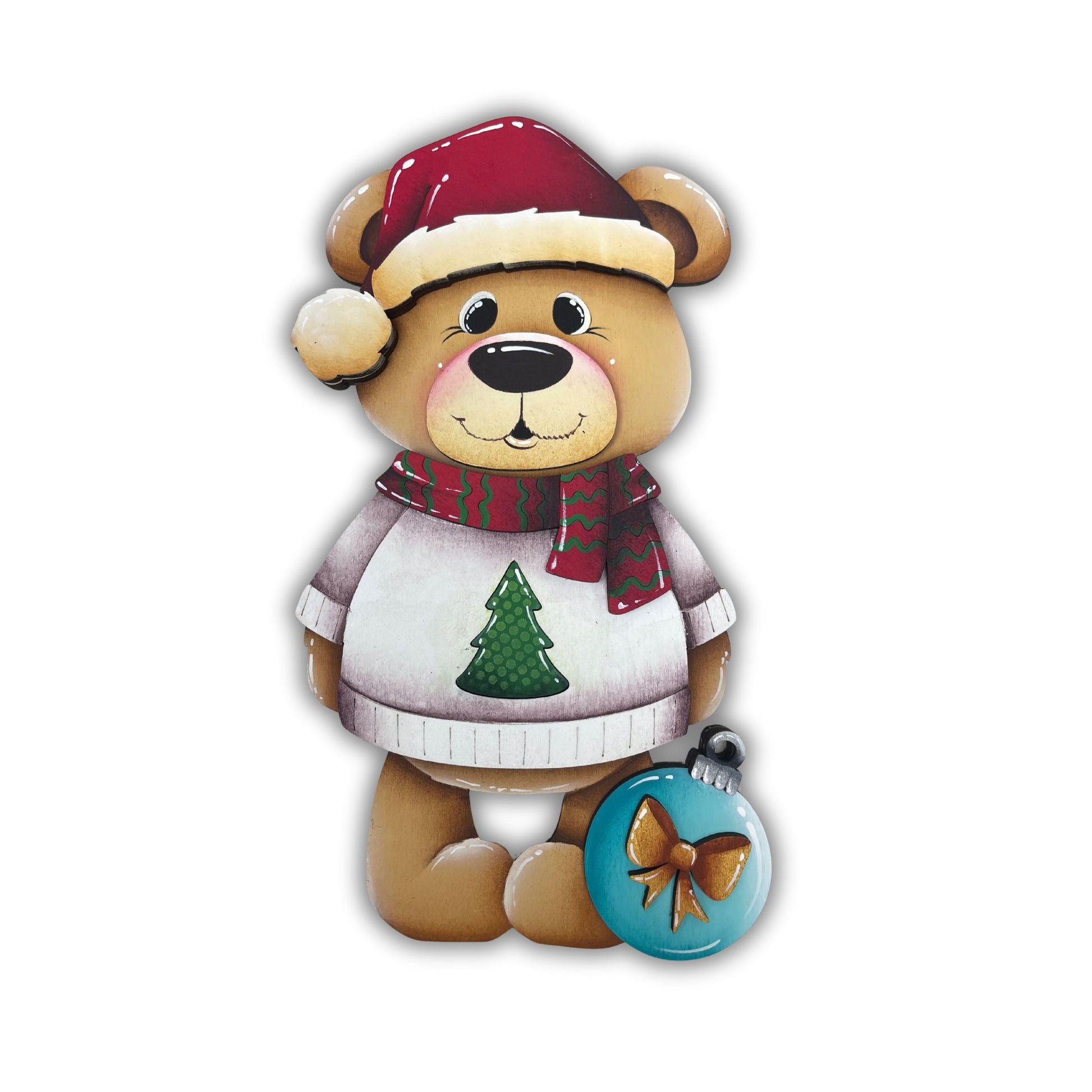 Orso natalizio per casetta uccellini intercambiabile Out of the Wood