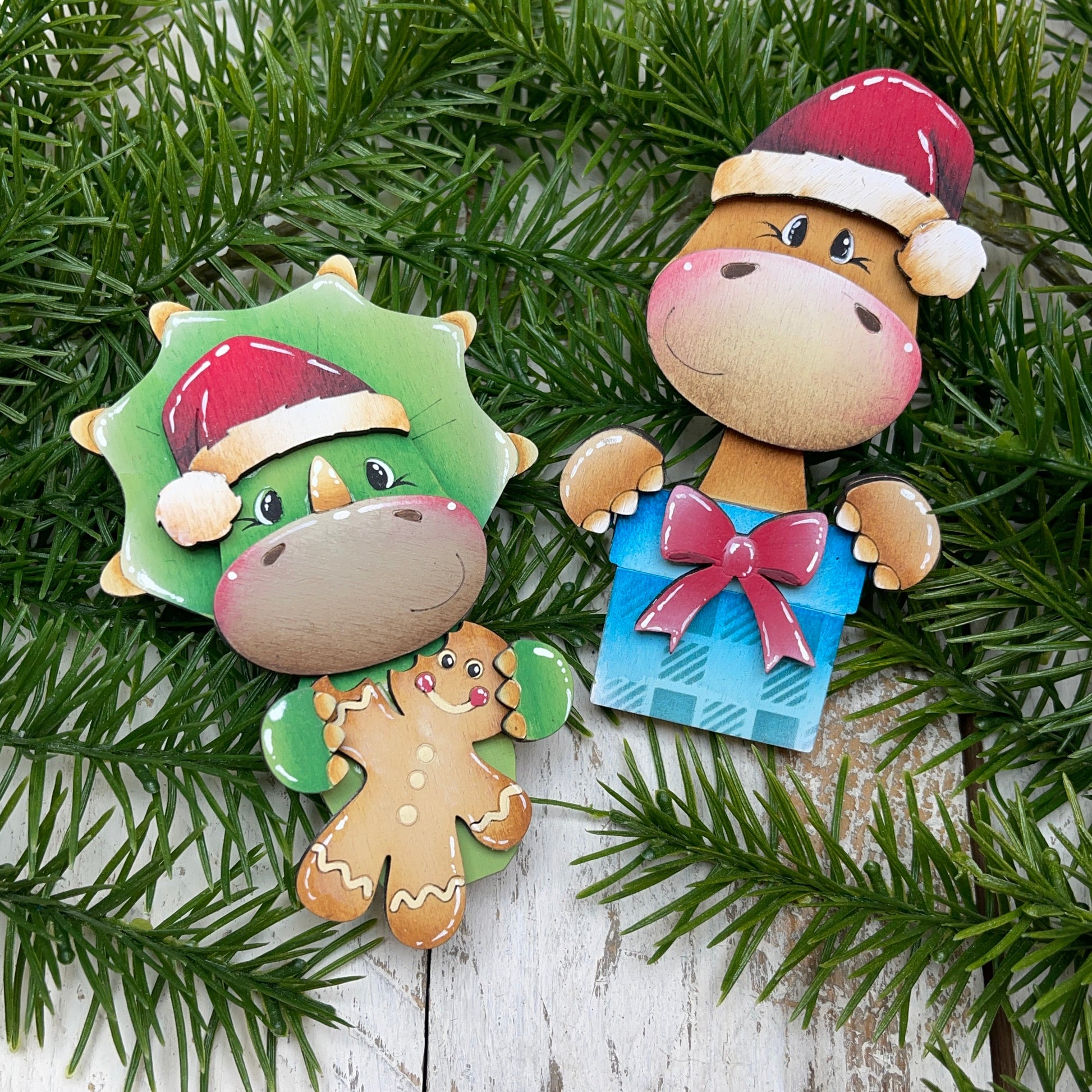 Segnaposto dinosauro Natale Out of the Wood