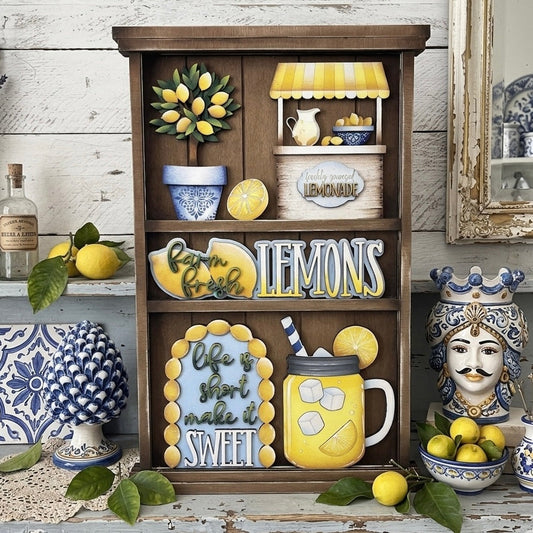 Inserti limoni  per scaffale intercambiabile Out of the Wood