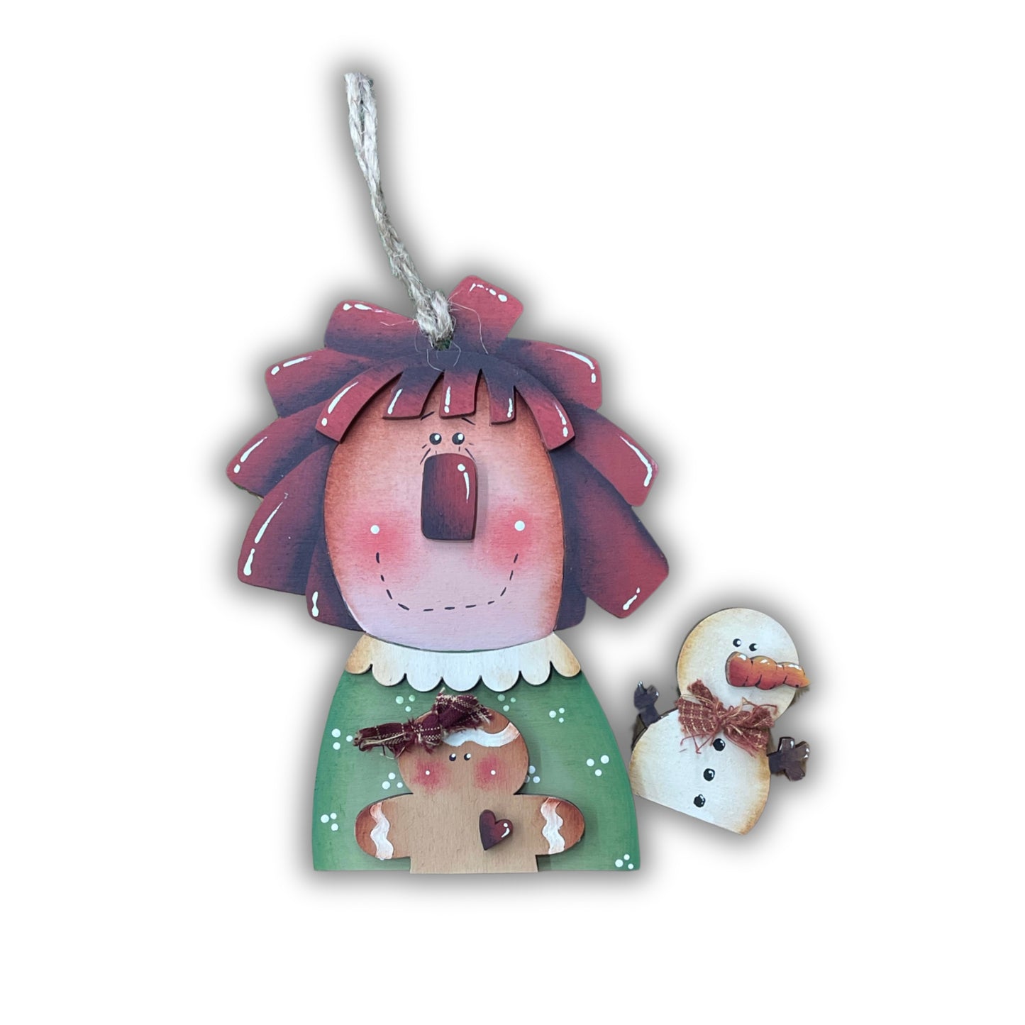 Raggedy ann ornament 2 Out of the Wood