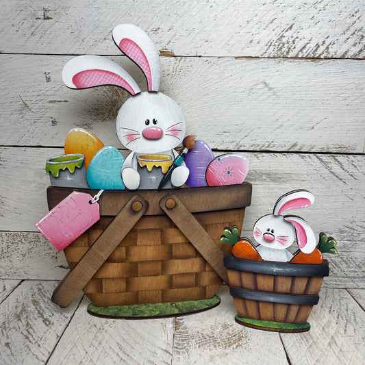 Pannello intercambiabile con coniglio e uova Out of the Wood