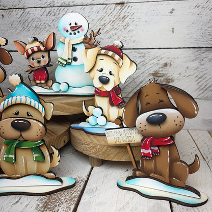 Dog Christmas piedistallo Out of the Wood