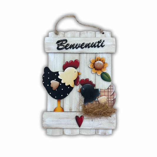 Benvenuti Steccato con galline Out of the Wood