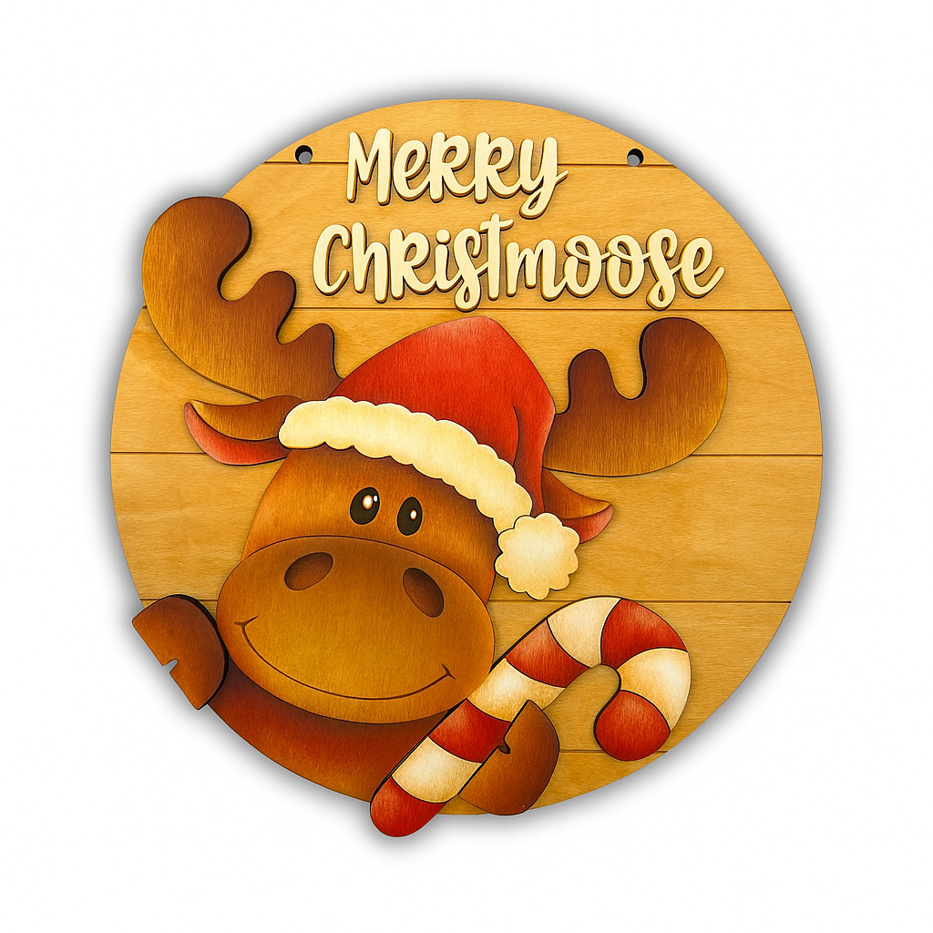 Fuoriporta con alce natalizio Out of the Wood
