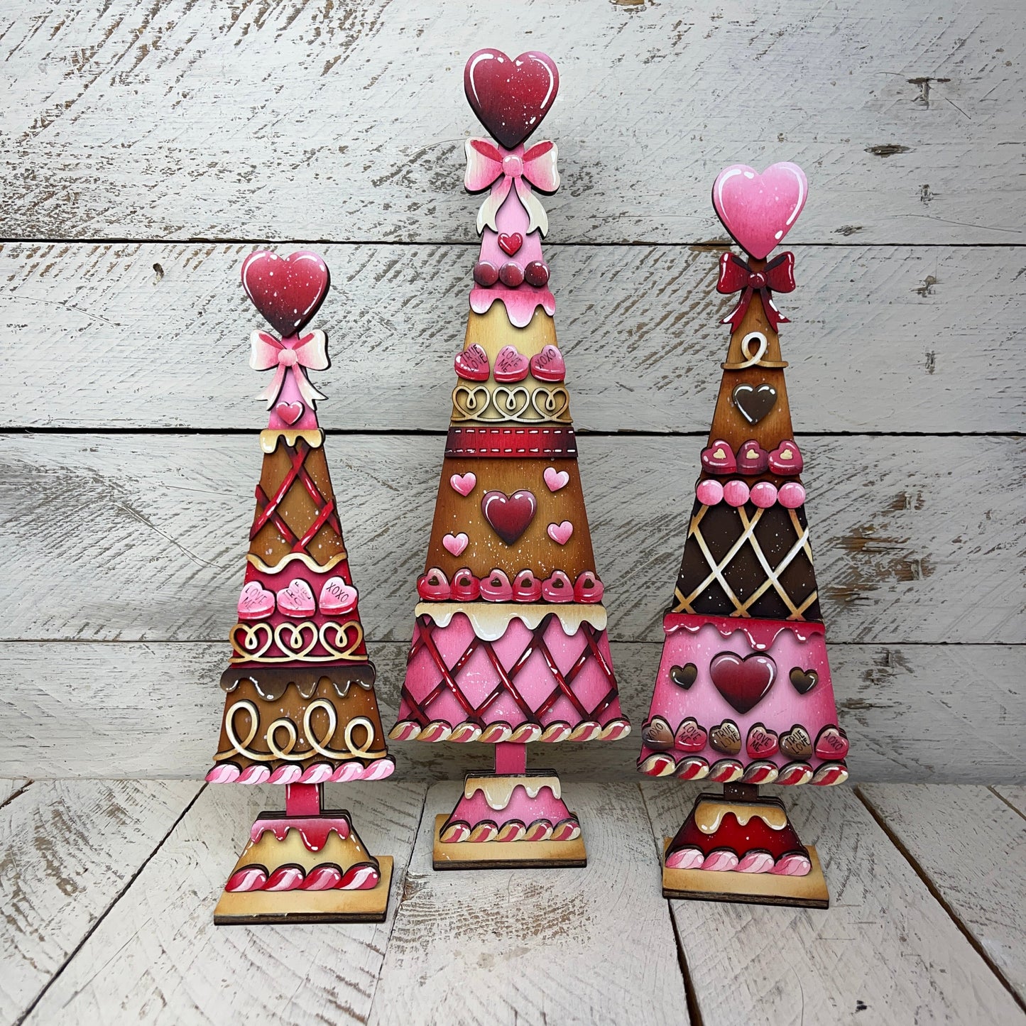 Set 3 pini San Valentino Out of the Wood