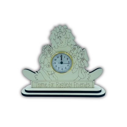 Raggedy friends clock Out of the Wood