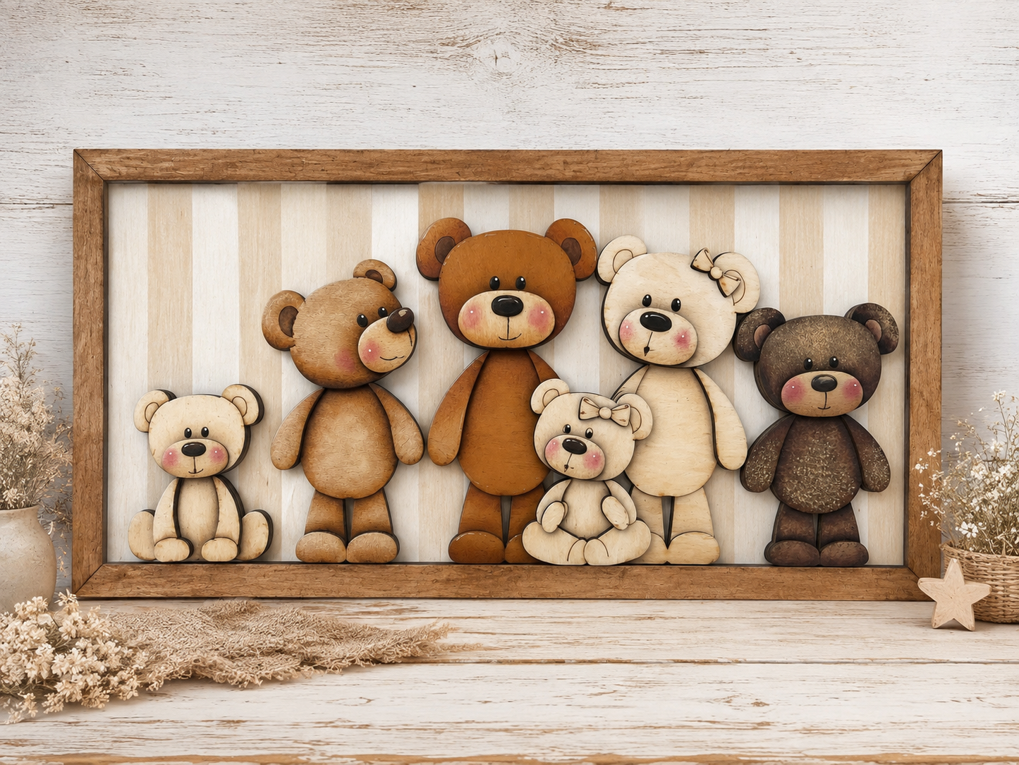 Amici orsi su cornice Out of the Wood