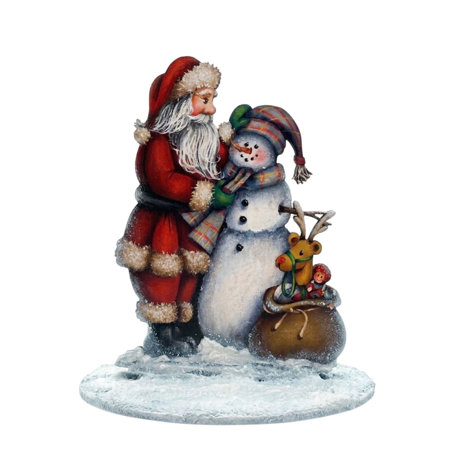 SAGOMA  -pattern - “Merry Christmas frosty” by Maxine Thomas Out of the Wood