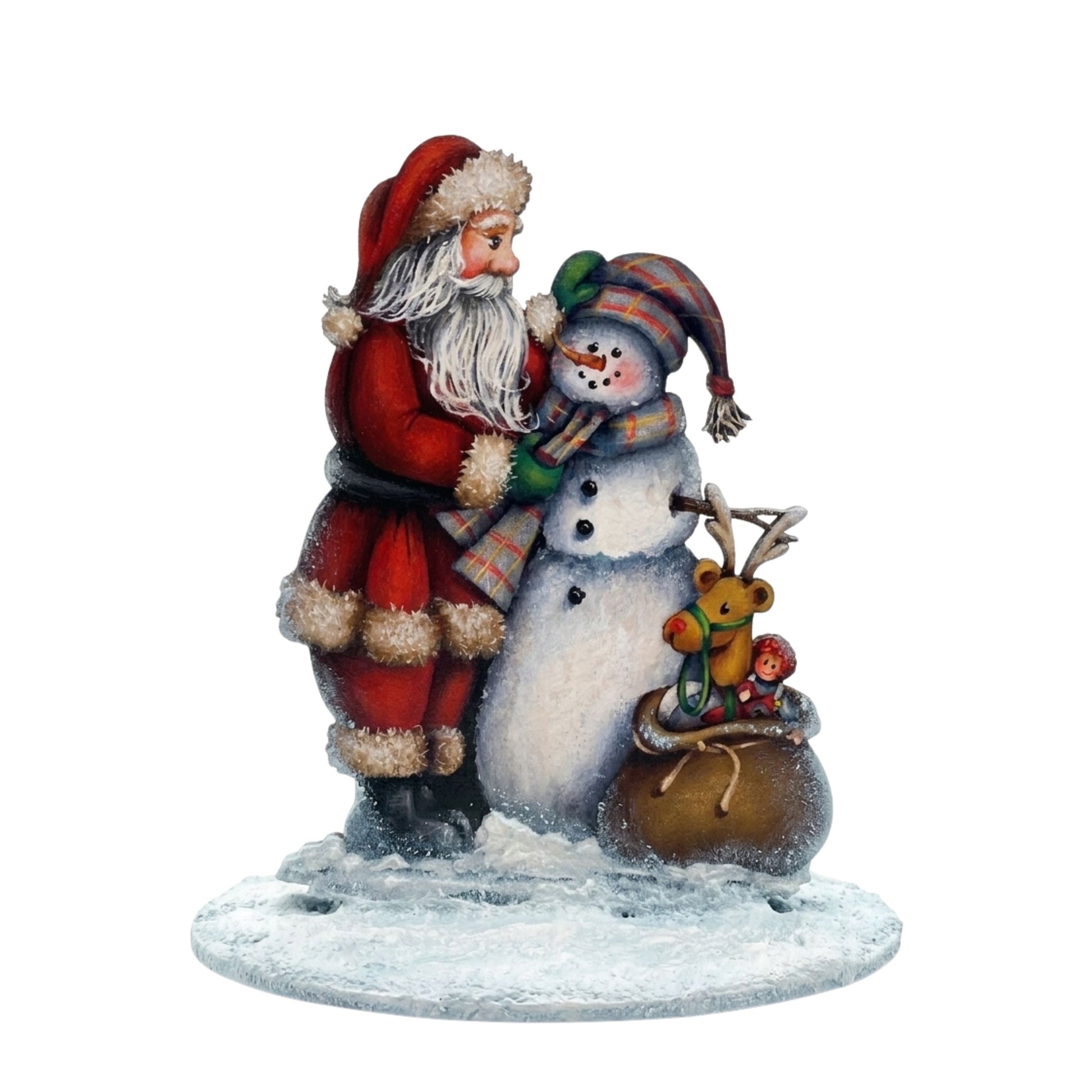 SAGOMA  -pattern - “Merry Christmas frosty” by Maxine Thomas Out of the Wood