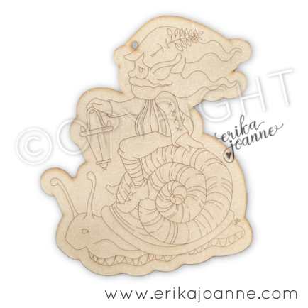 Shellakybooky ornament Out of the Wood