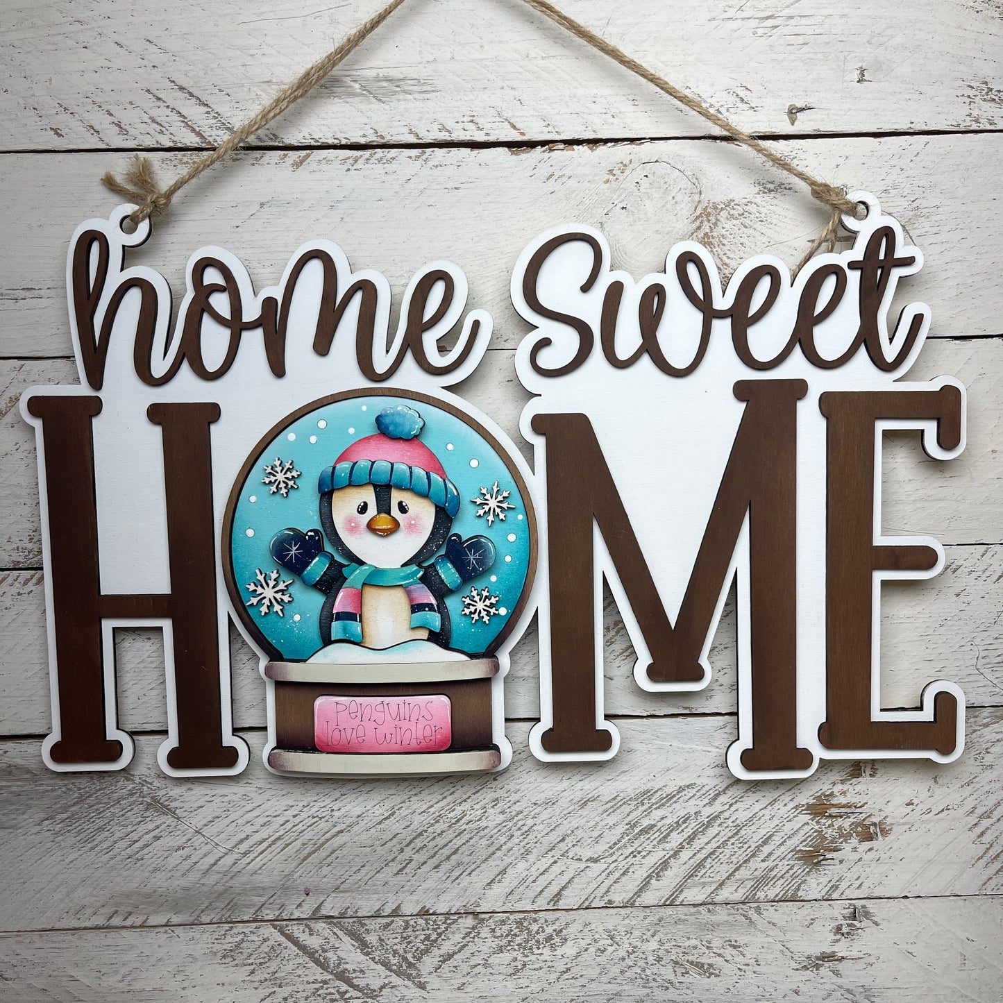 Sagoma pinguino per Snow globe intercambiabile Out of the Wood