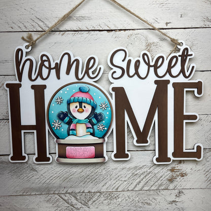 Sagoma pinguino per Snow globe intercambiabile Out of the Wood