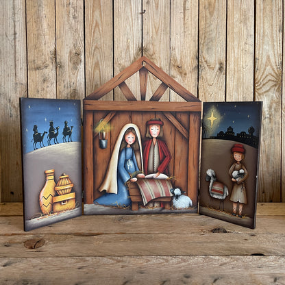 Capanna presepe con porticine by maxine thomas Out of the Wood