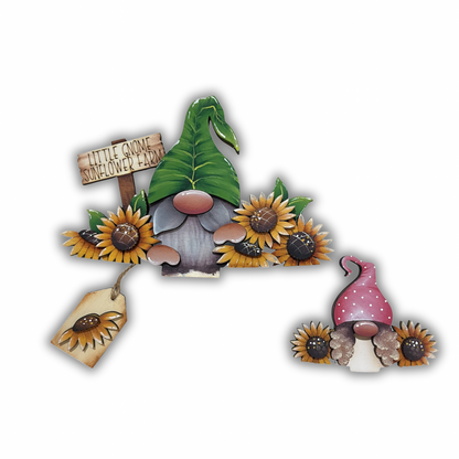 Pannello intercambiabile con gnomo e girasoli Out of the Wood