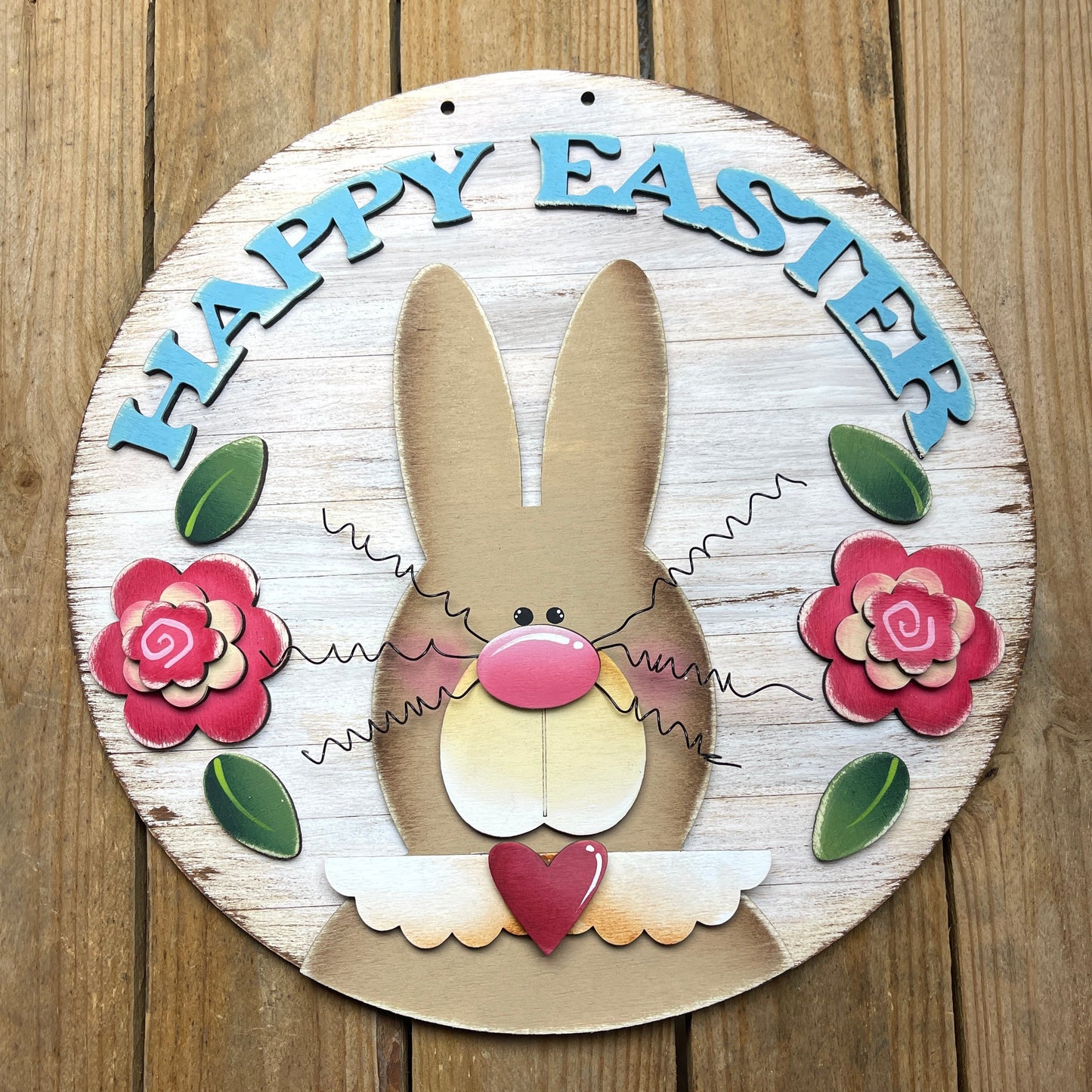 Fuoriporta coniglia happy Easter Out of the Wood