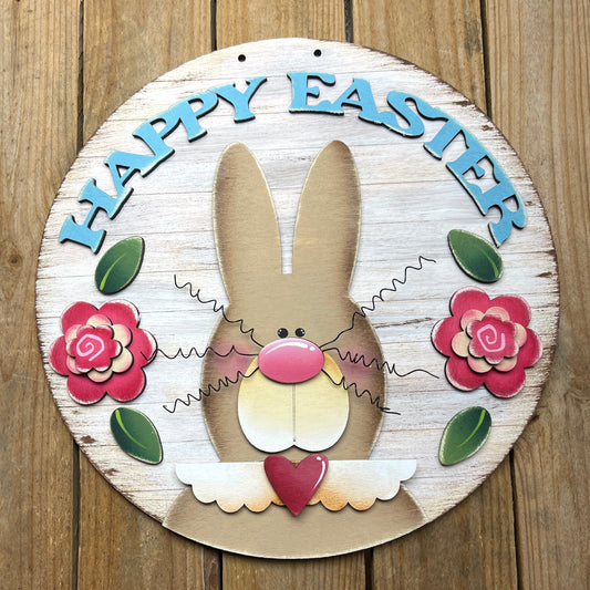 Fuoriporta coniglia happy Easter Out of the Wood