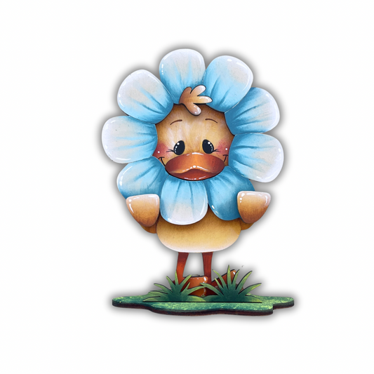 Papera dentro al fiore con piedistallo Out of the Wood