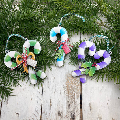 Kit candy cane ornament Out of the Wood