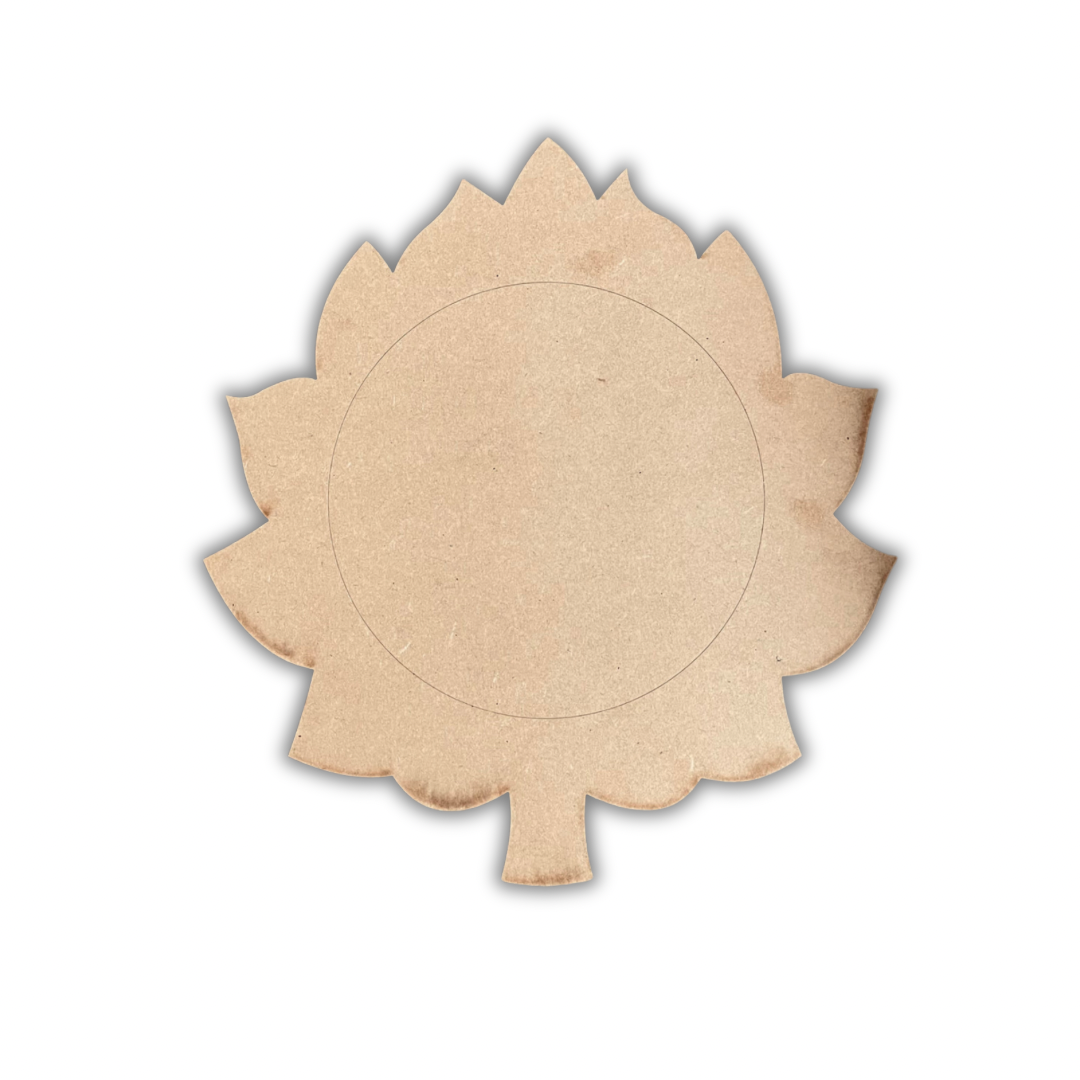 SAGOMA  -pattern-“Autumn leaf trivet “by Maxine Thomas Out of the Wood