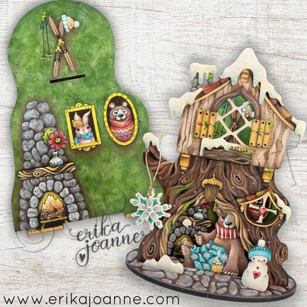 Treehouse winter panel Out of the Wood