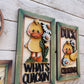 Kit  targhe papere “Quack Shack” Out of the Wood