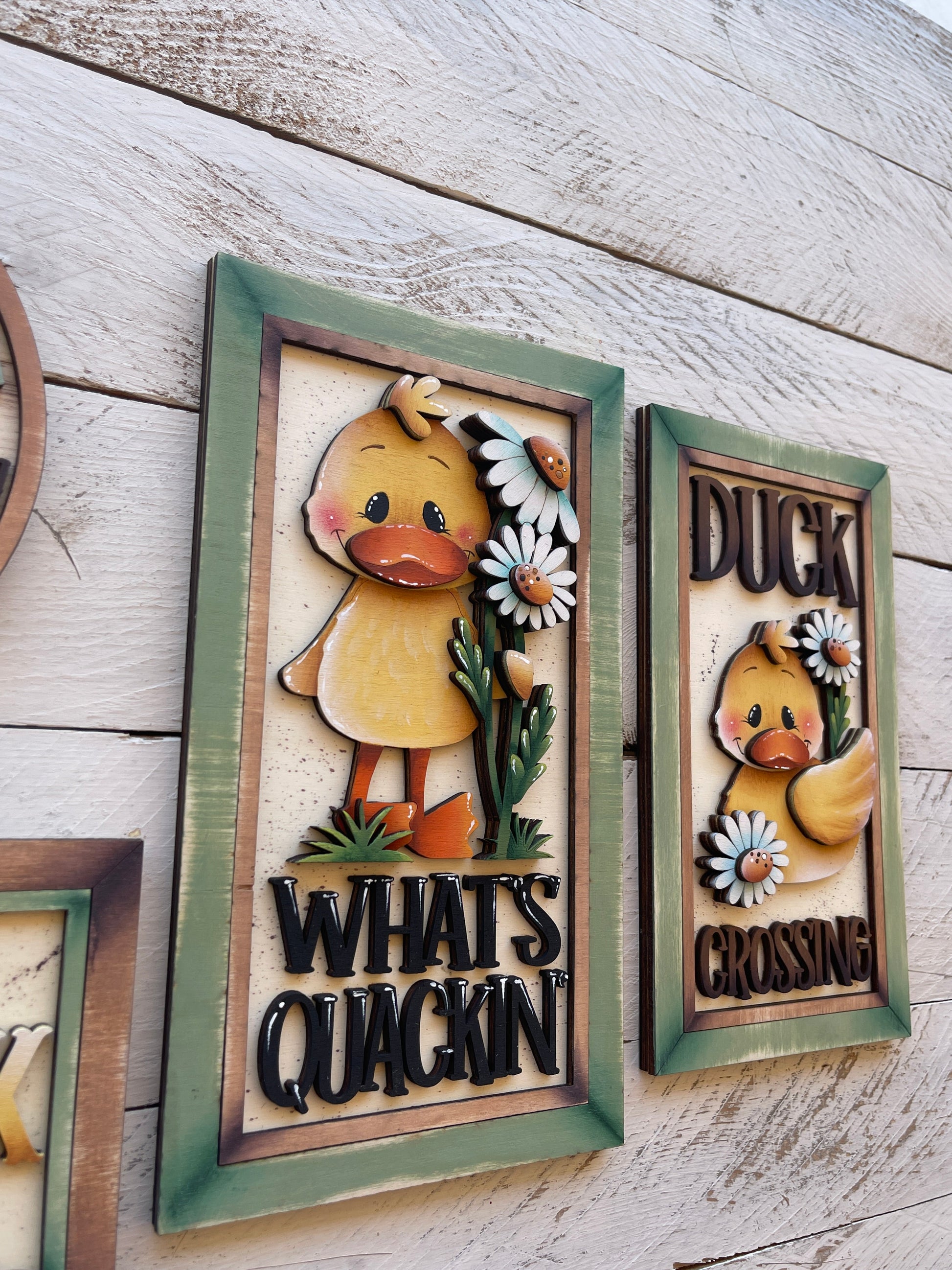 Kit  targhe papere “Quack Shack” Out of the Wood