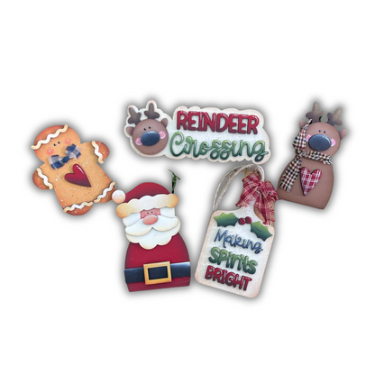 Kit Reindeer Crossing Out of the Wood