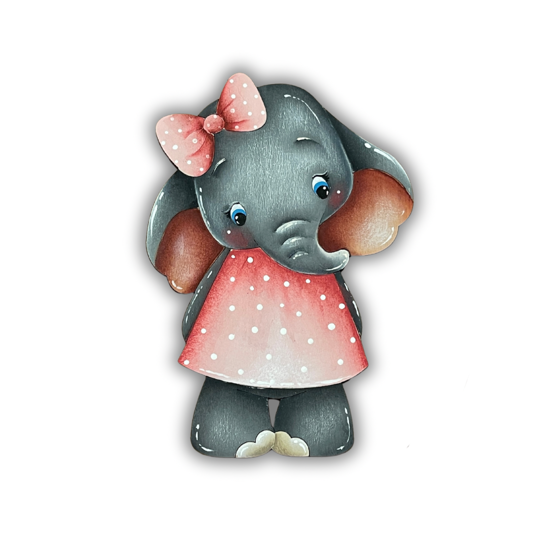 Elefante baby Girl con vestito Out of the Wood