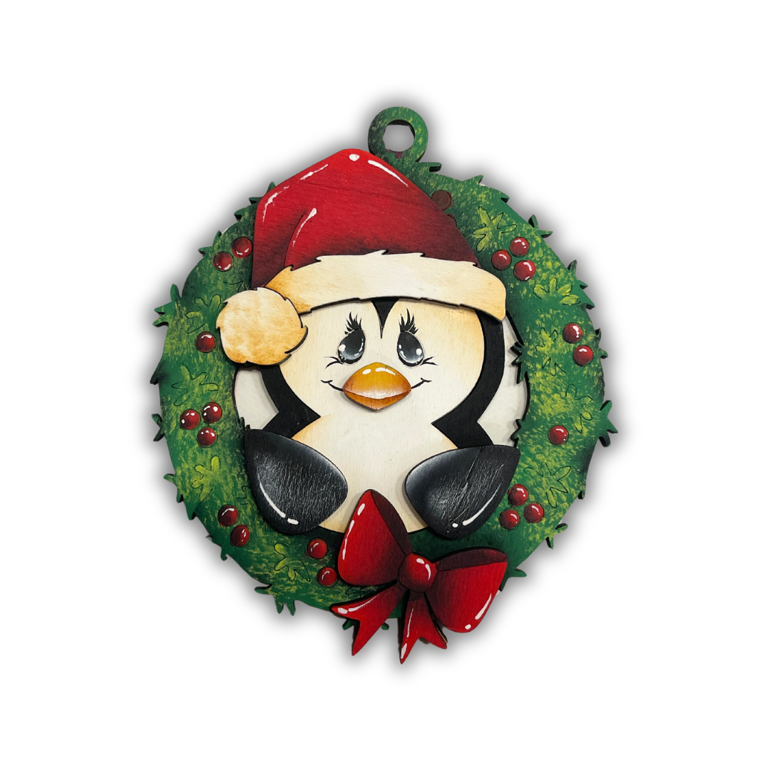 Christmas garland pinguin Out of the Wood