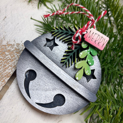 Kit jingle bells ornament Out of the Wood