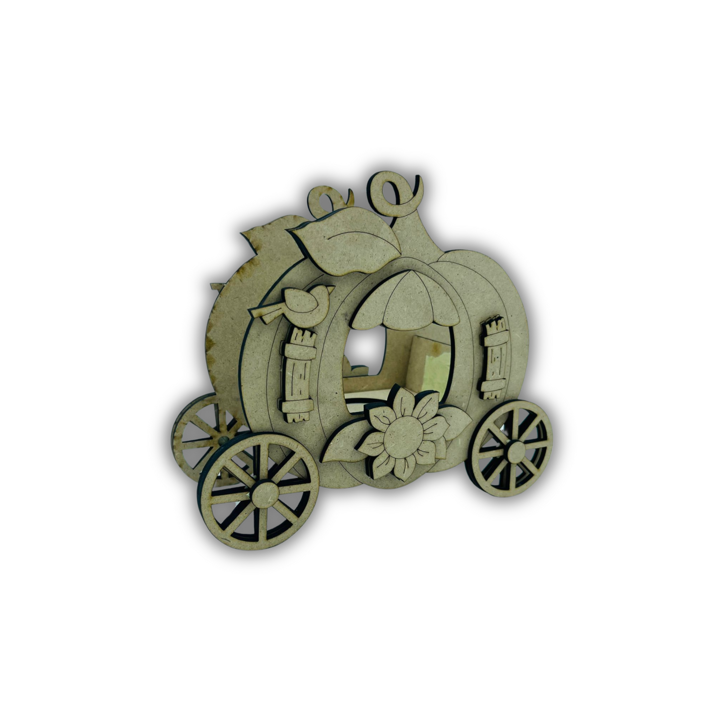 Pumking carriage tea light Out of the Wood