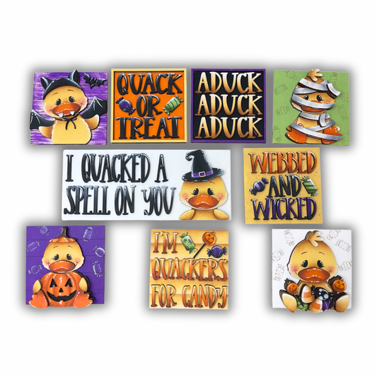 Set papere Halloween inserti quadrati grandi 10x10 Out of the Wood
