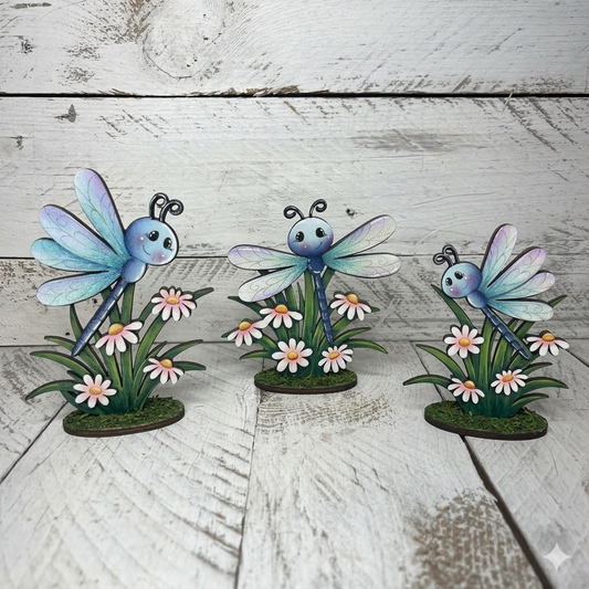 Libellule con piedistallo Out of the Wood