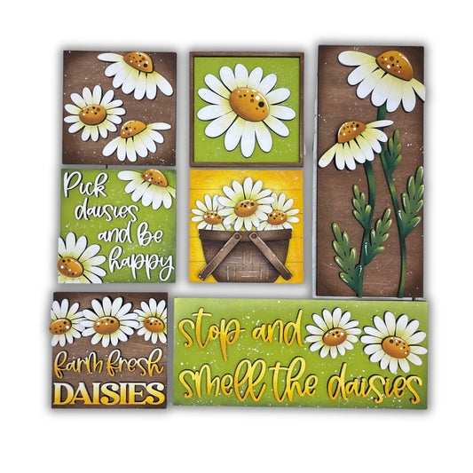 Set Margherite  inserto quadrati grandi 10x10 Out of the Wood