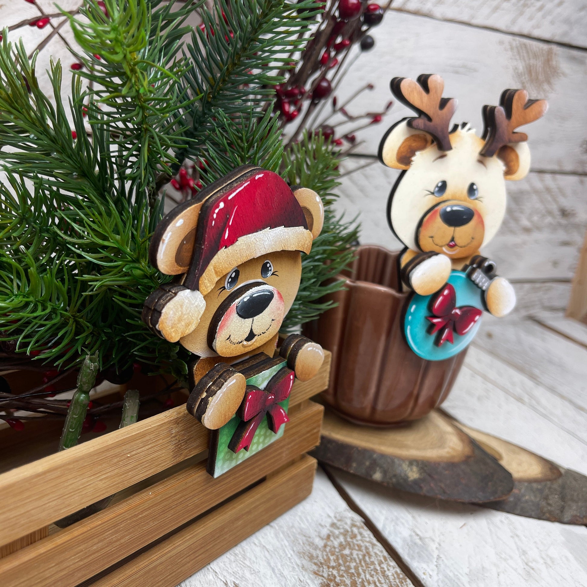 Segnaposto orso Natale Out of the Wood
