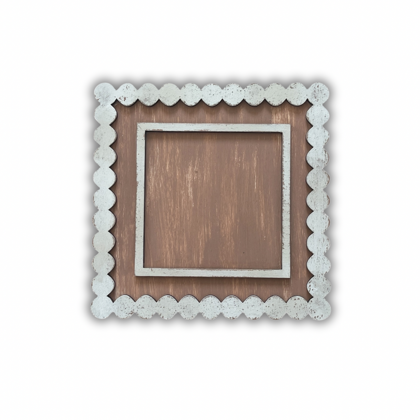 Cornice a tondi per inserti quadrati grandi 10x10cm Out of the Wood