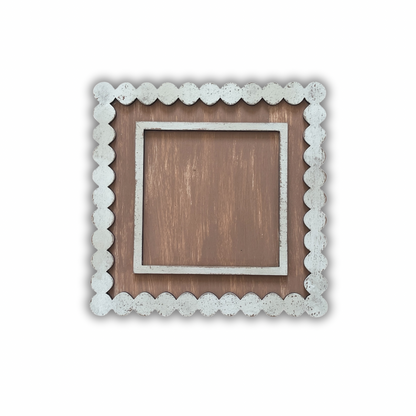 Cornice a tondi per inserti quadrati grandi 10x10cm Out of the Wood