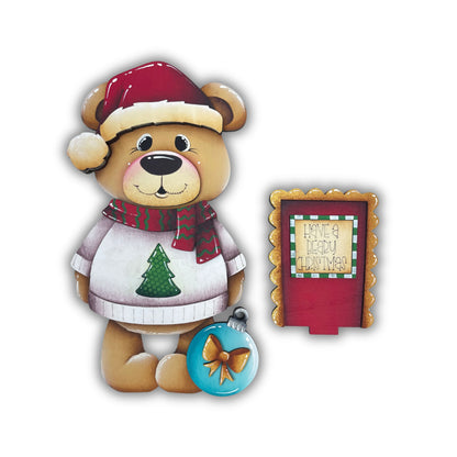 Orso natalizio per casetta uccellini intercambiabile Out of the Wood