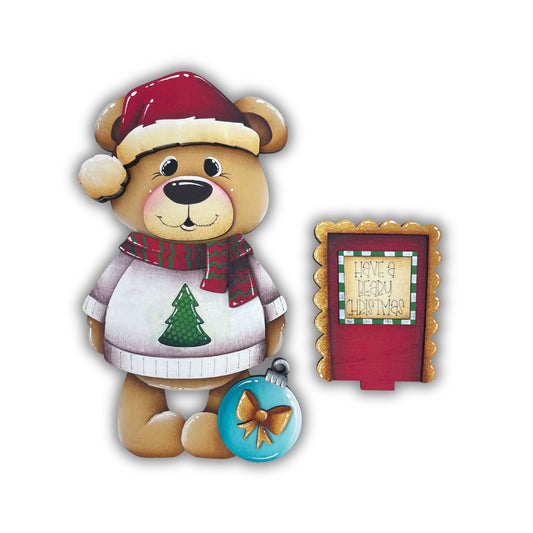 Orso natalizio per casetta uccellini intercambiabile Out of the Wood