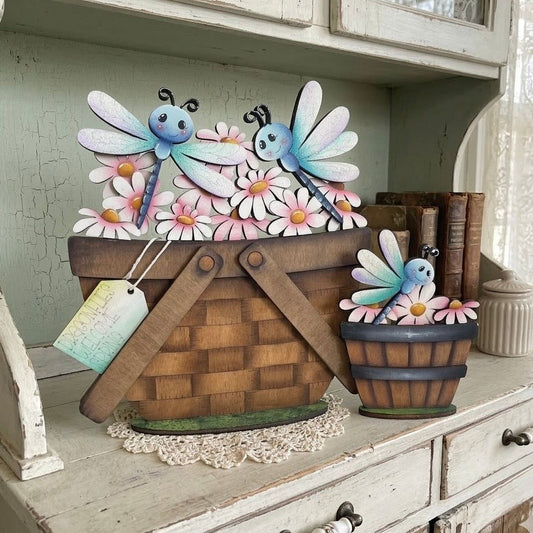 Pannello intercambiabile con libellule e margherite Out of the Wood