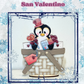 Pannello intercambiabile  Pinguino San Valentino Out of the Wood