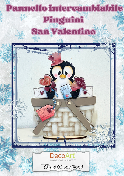Pannello intercambiabile  Pinguino San Valentino Out of the Wood