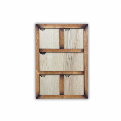 Cornice grande x 5 inserti quadrati grandi 10x10 Out of the Wood