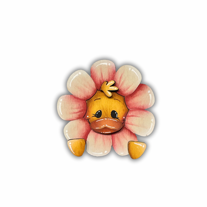 Papera dentro al fiore con piedistallo Out of the Wood