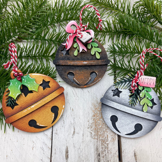 Kit jingle bells ornament Out of the Wood