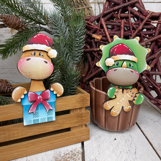 Segnaposto dinosauro Natale Out of the Wood